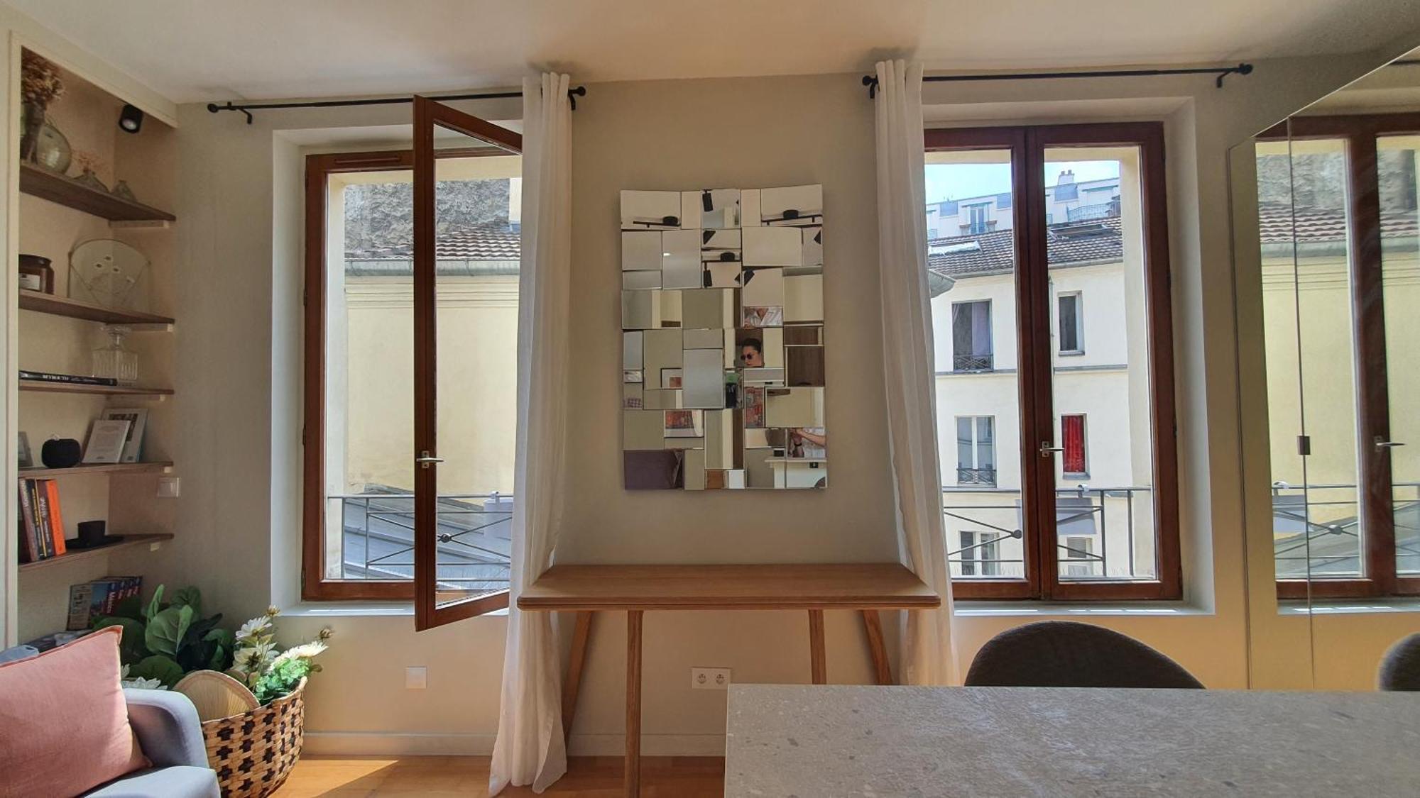 Studio Calme Et Ensoleille Entierement Renove Parijs Buitenkant foto